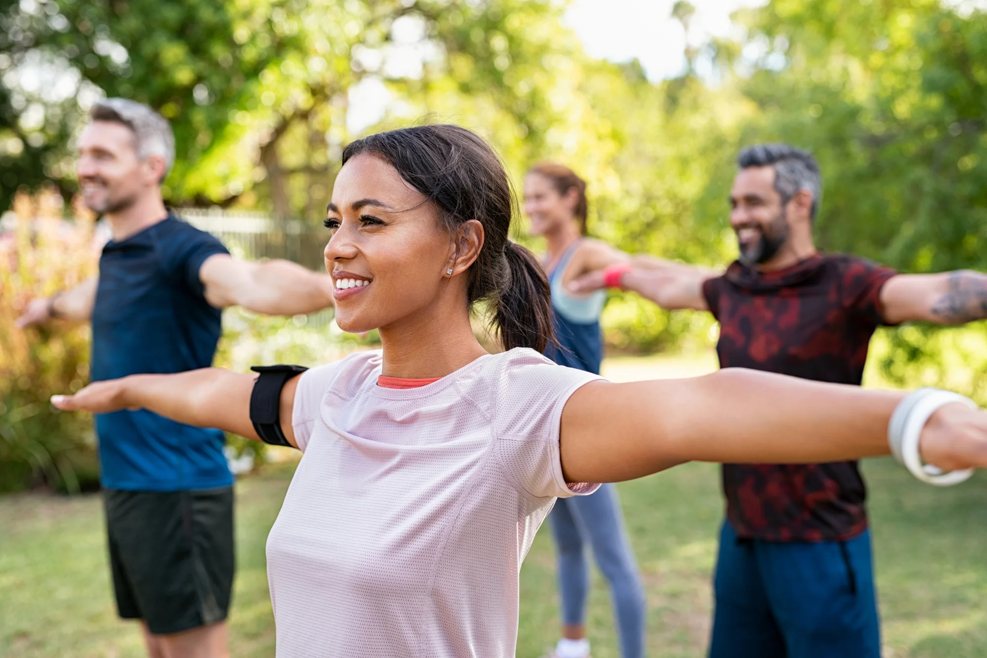 people exercise